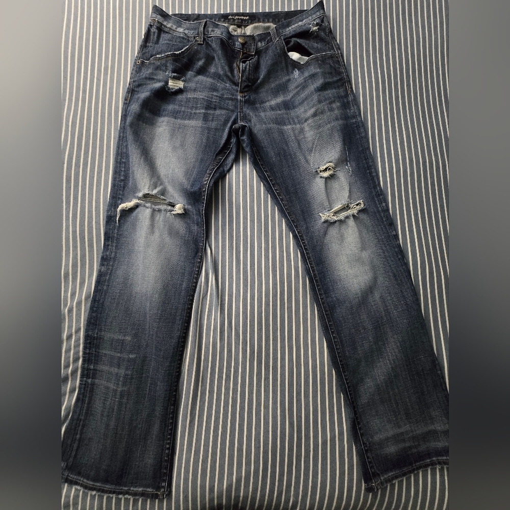 Driftwood Distressed Blue Jeans